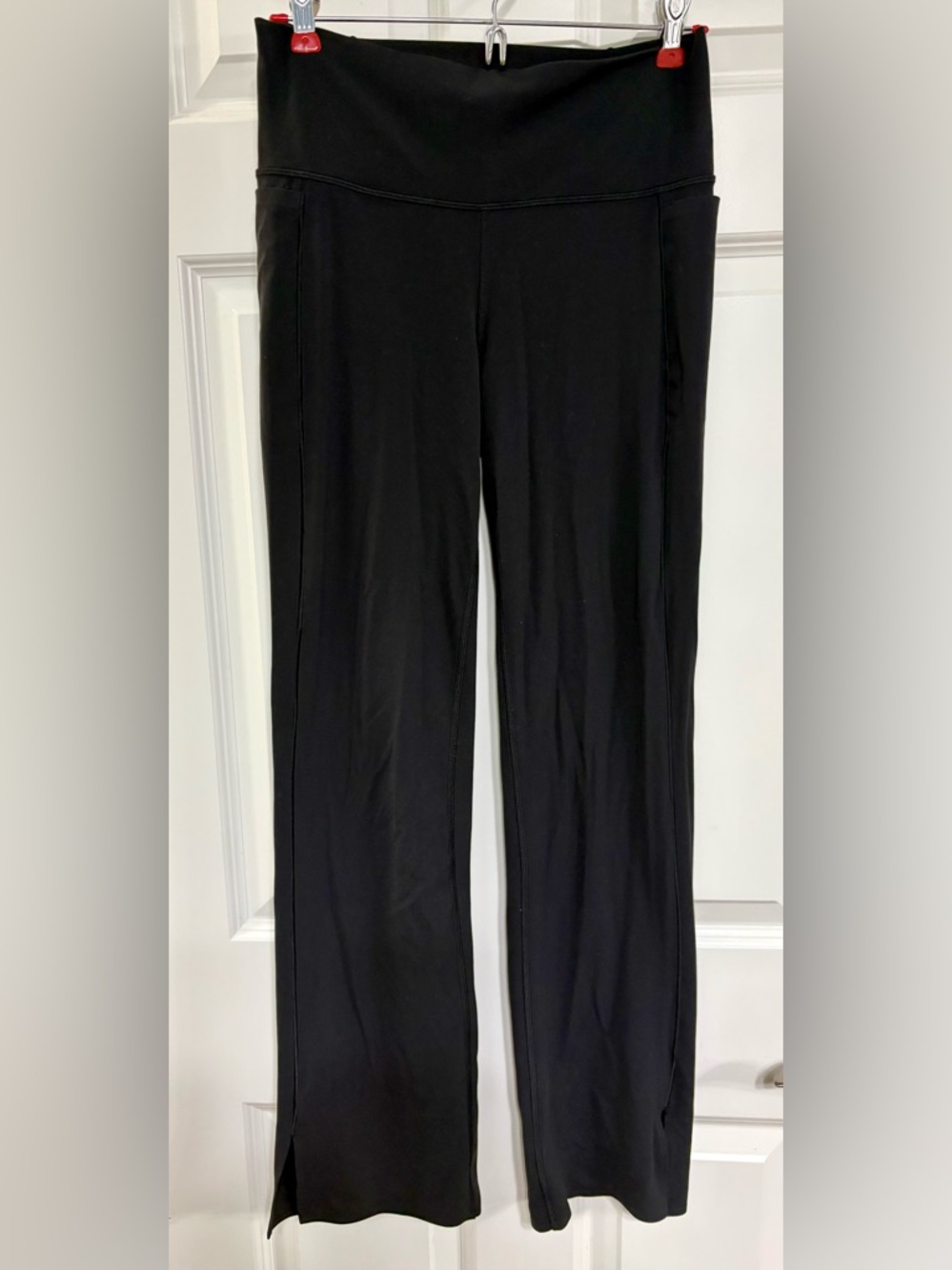 Athleta Black Transcend Stash Crop Straight Leg Large Tall